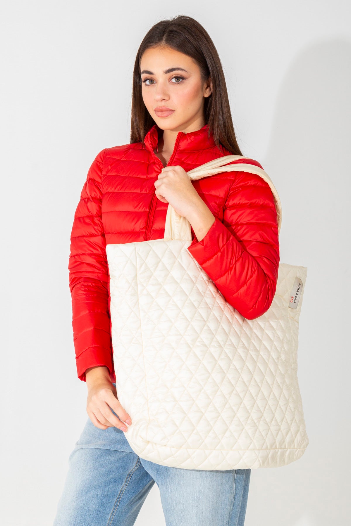 Quilted maxi bag