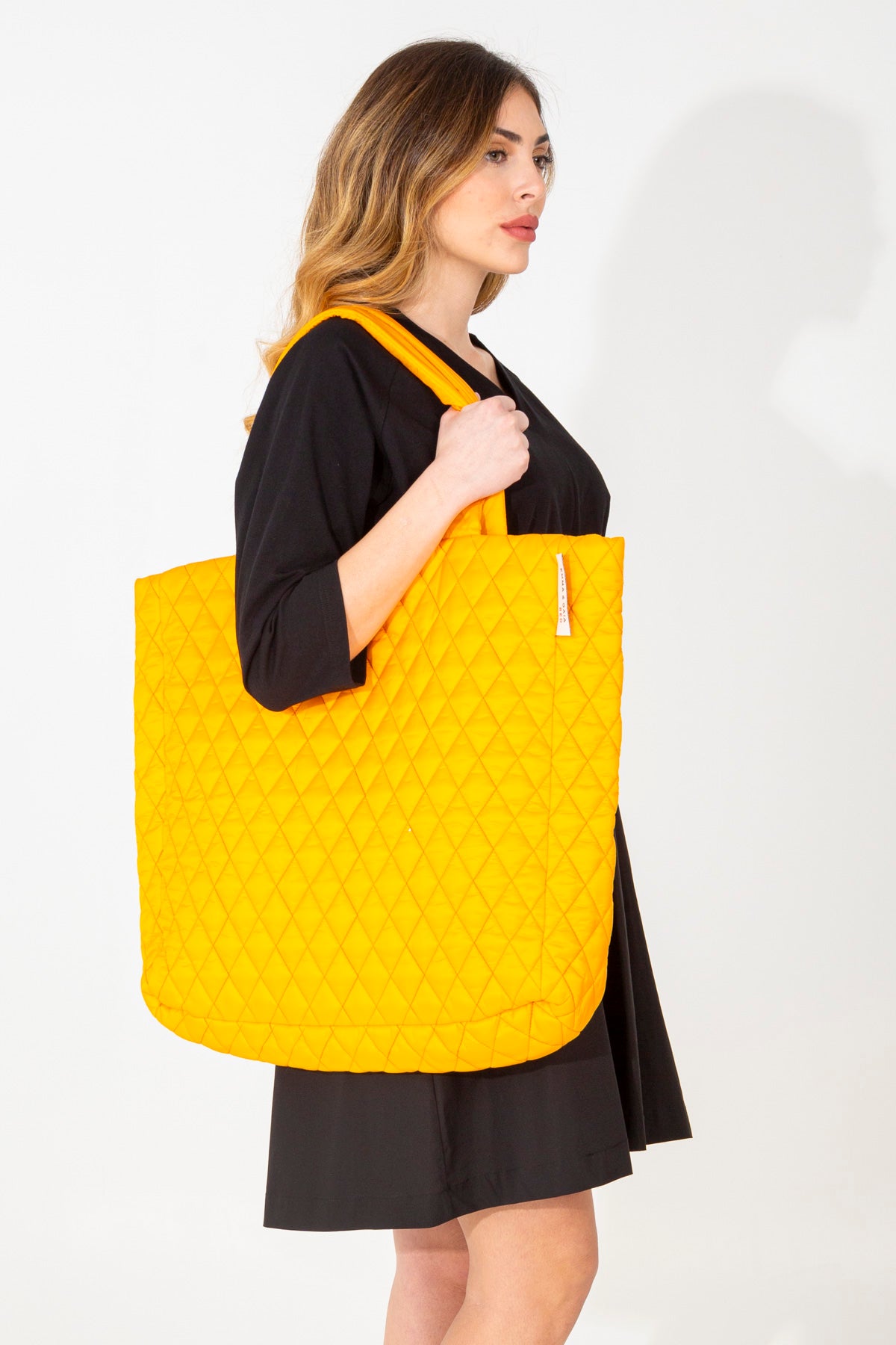 Quilted maxi bag