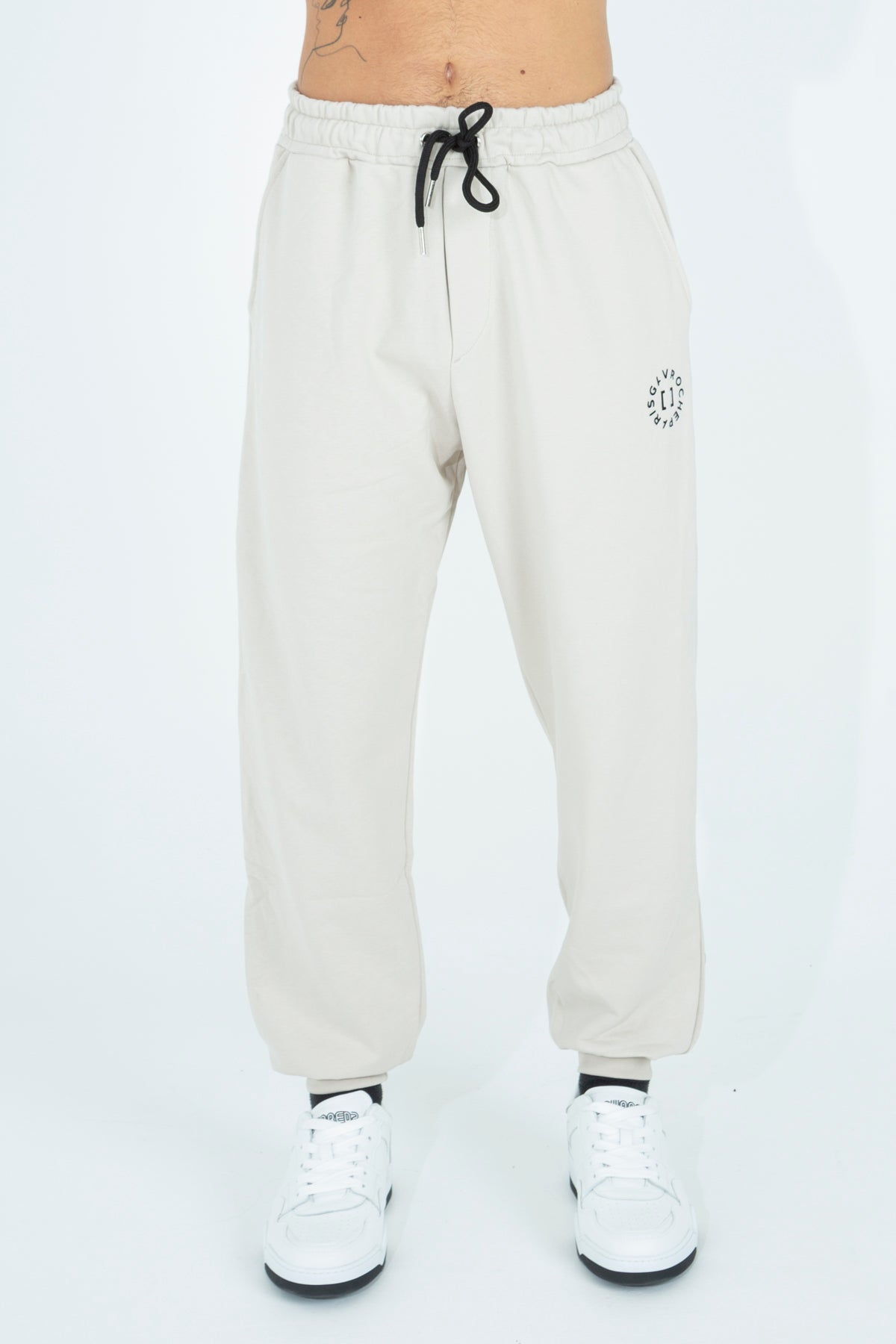 Pantalone tuta con logo rotondo