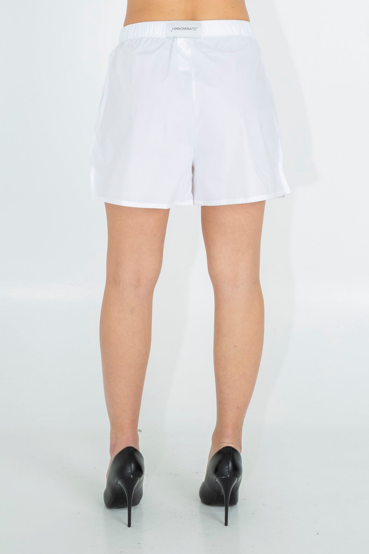 Oversized cotton Bermuda shorts