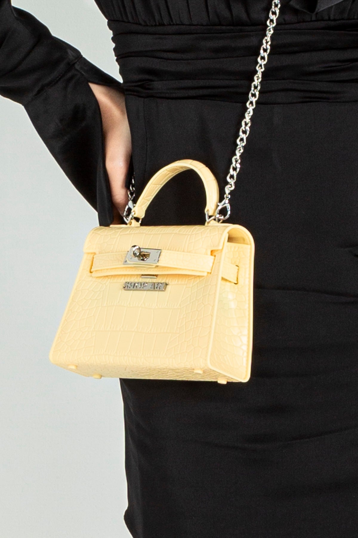 Handbag with removable shoulder strap