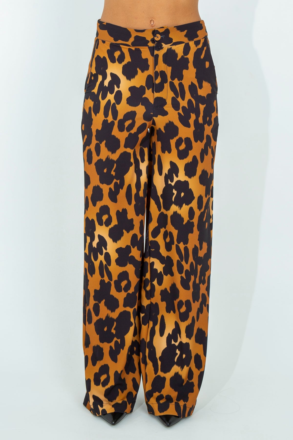 Pantalone palazzo animalier