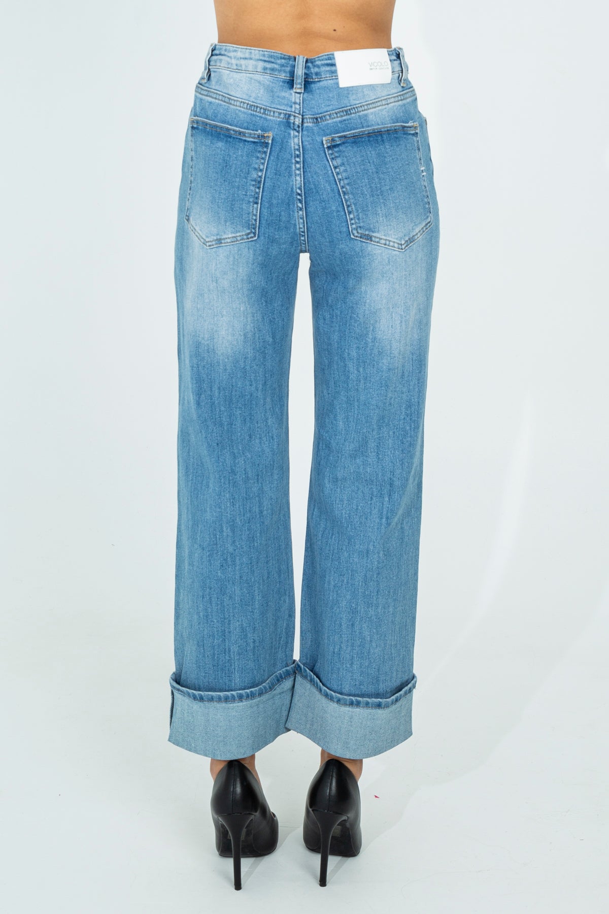 Jeans regular con applicazioni