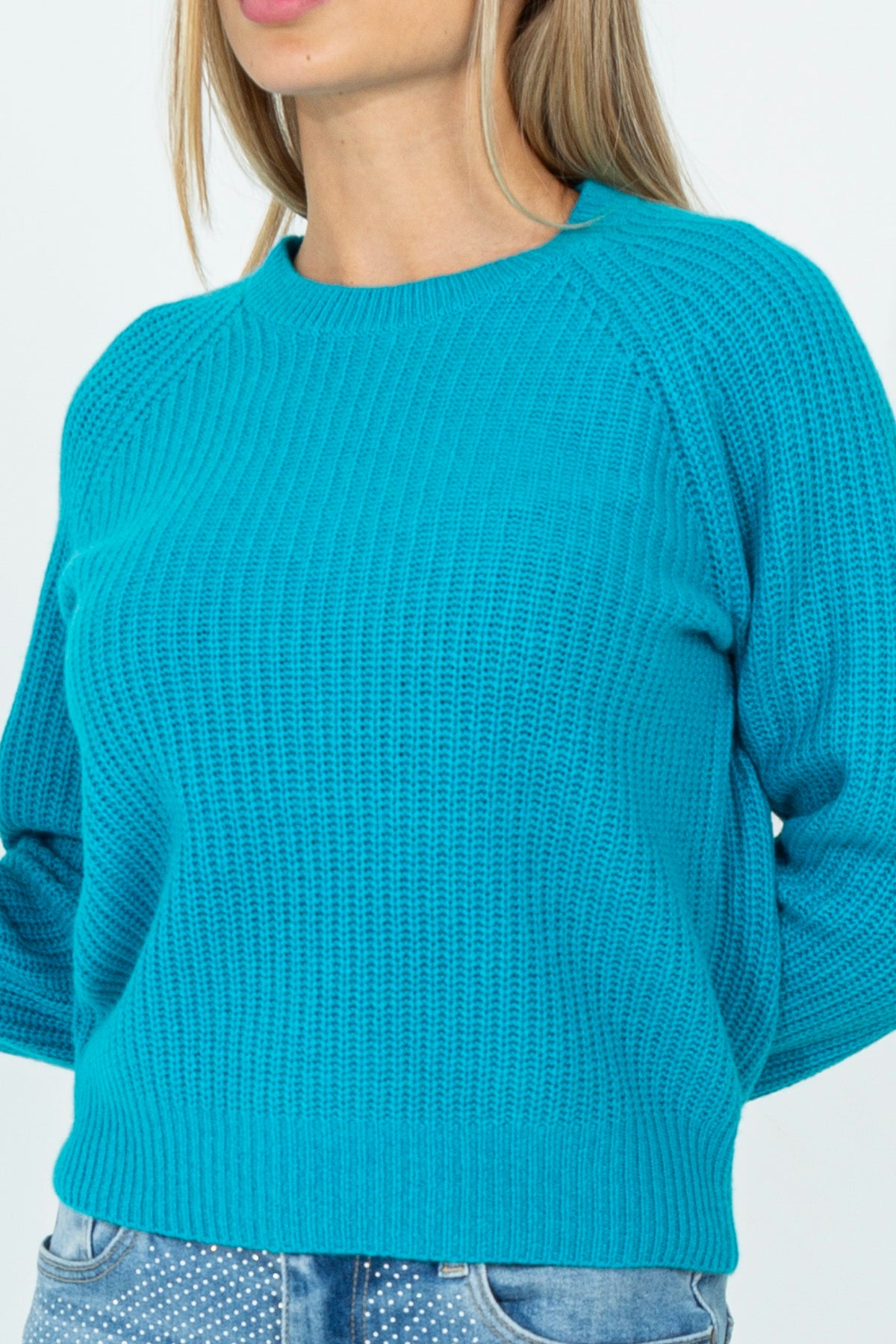 Maglia in cashmere lavorata