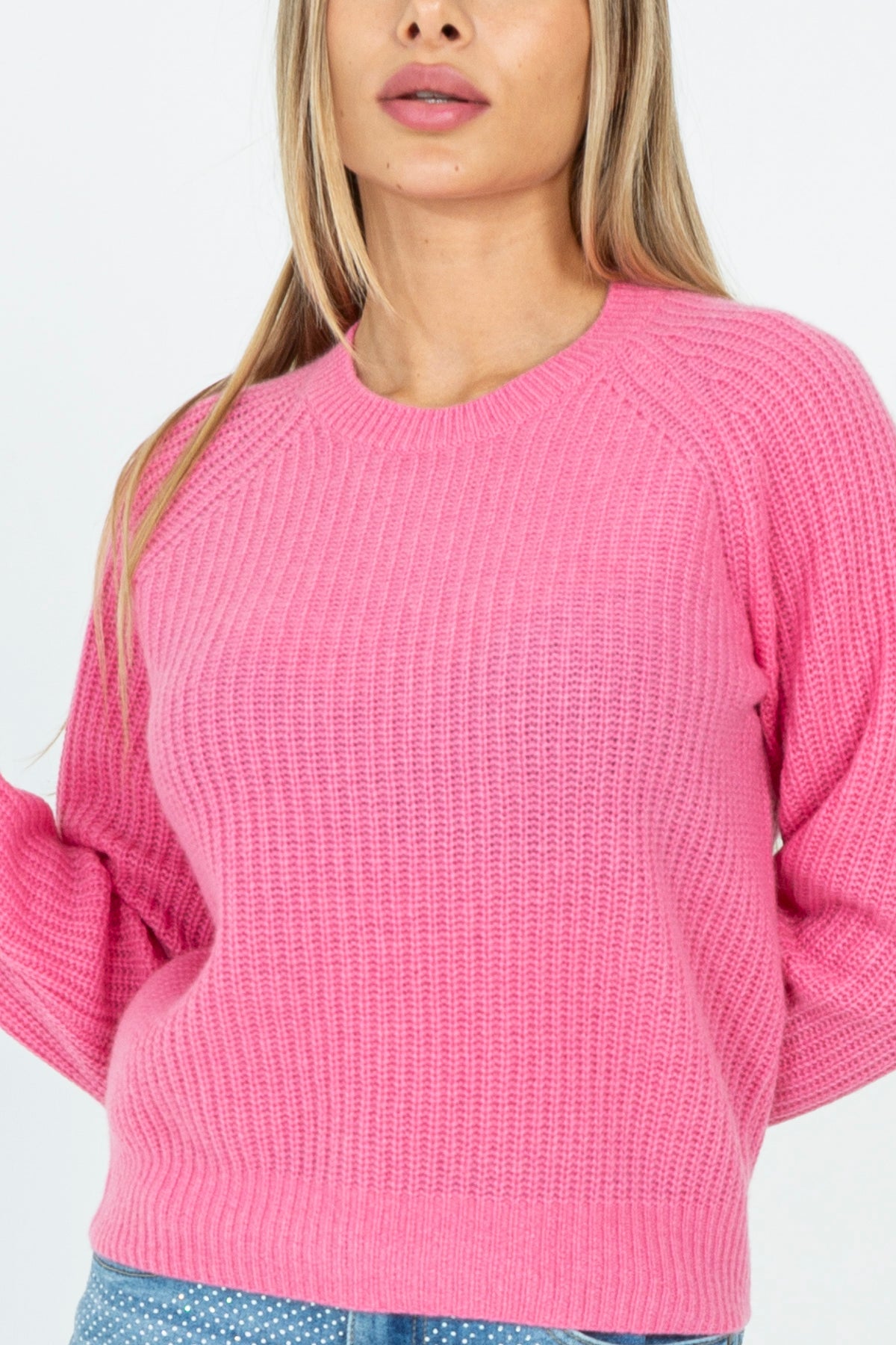 Maglia in cashmere lavorata