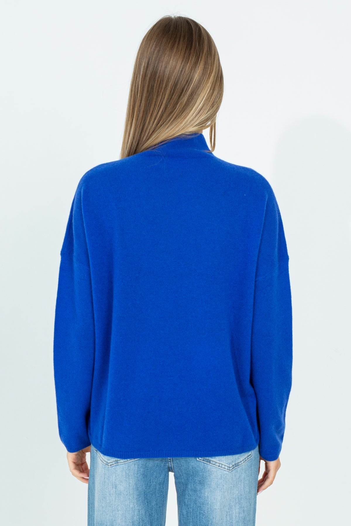 Maglia a mezzo collo in cashmere