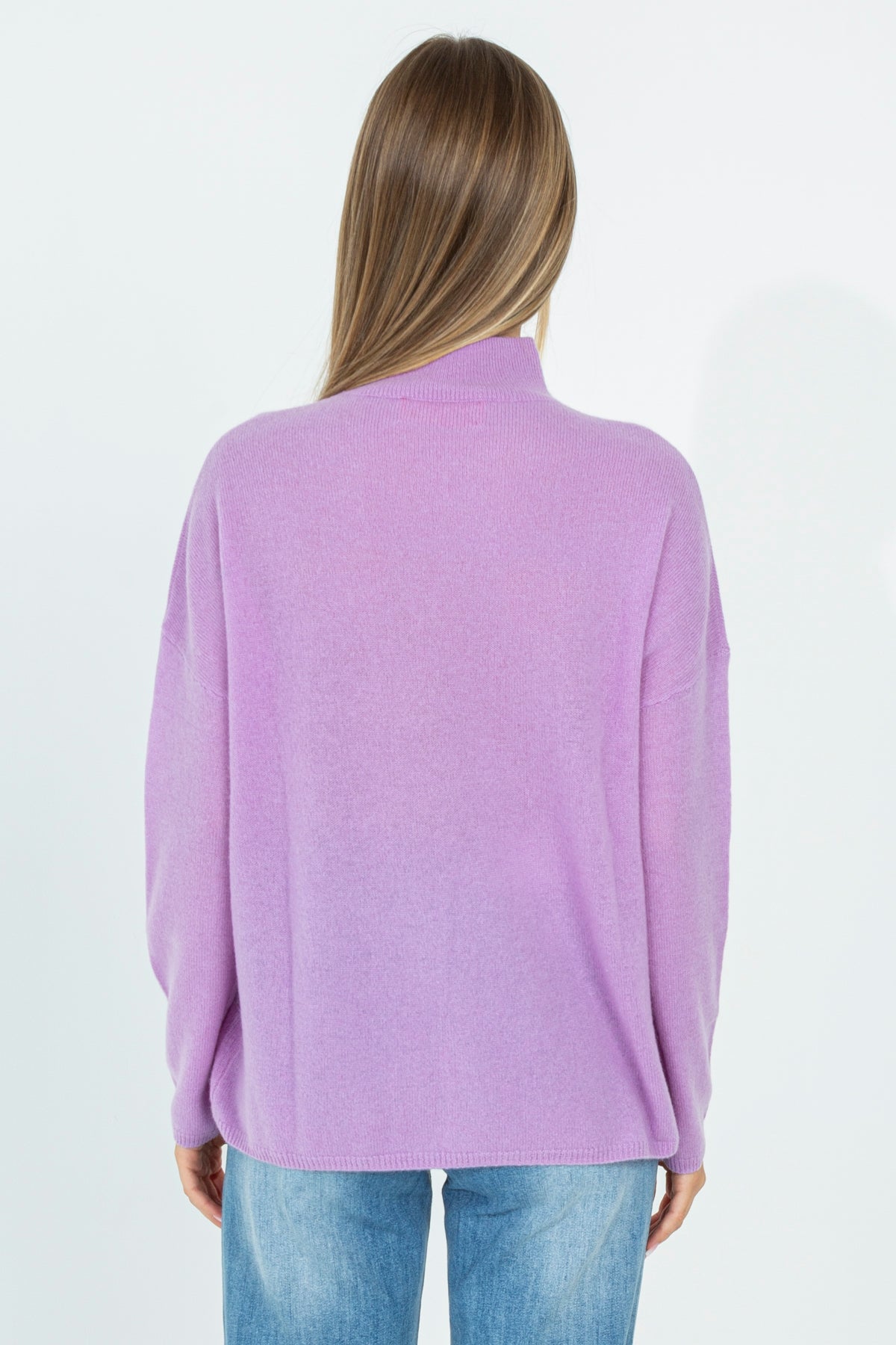 Maglia a mezzo collo in cashmere