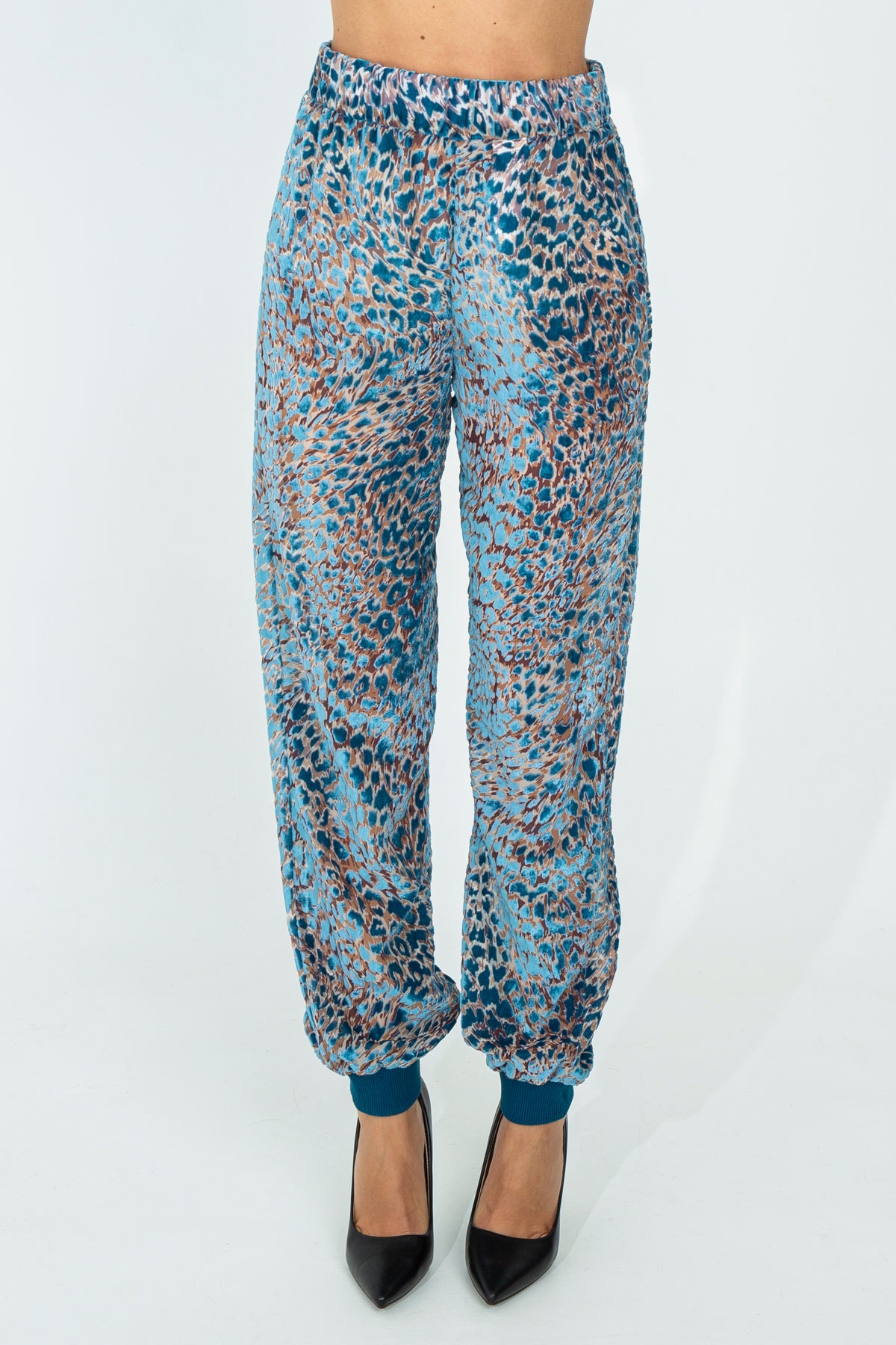 Pantalone animalier in ciniglia