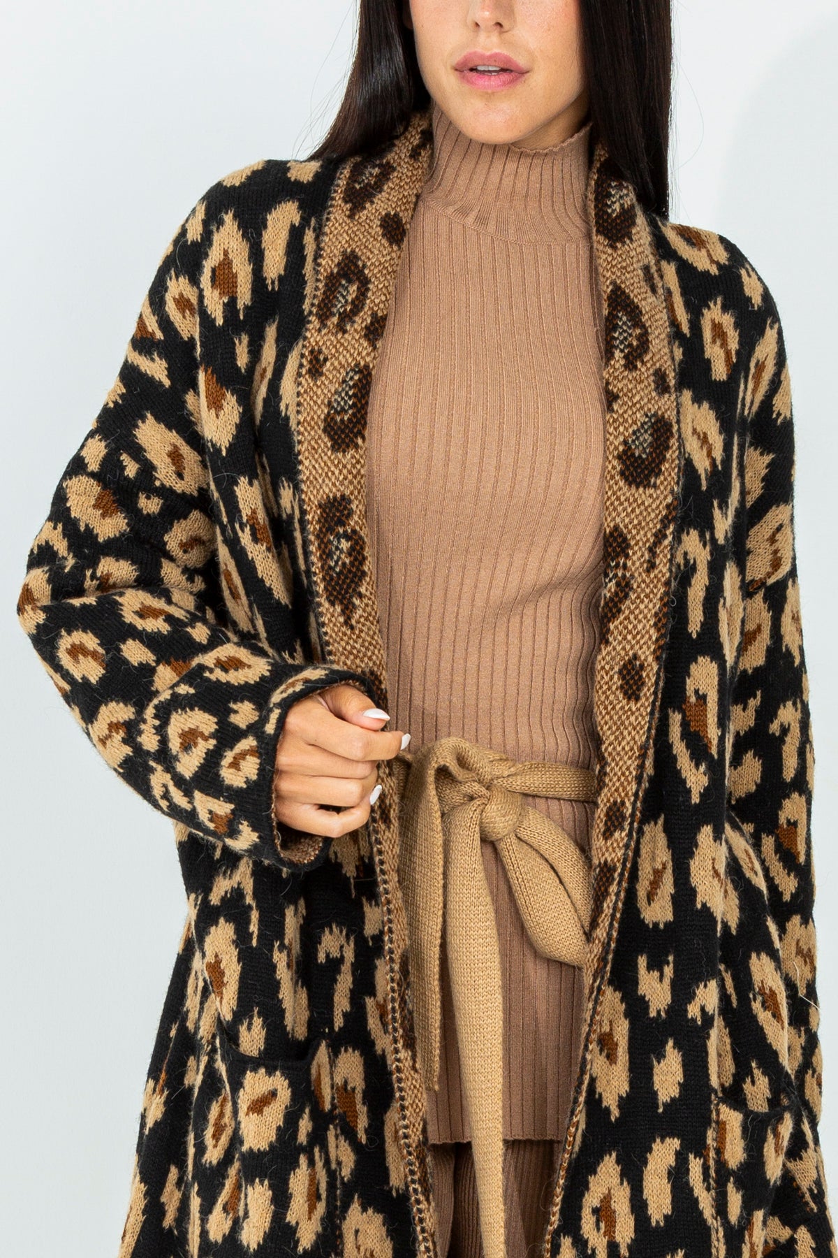 Cappotto lungo animalier