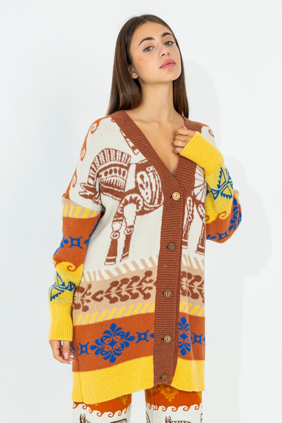 Cardigan over pattern cavalli