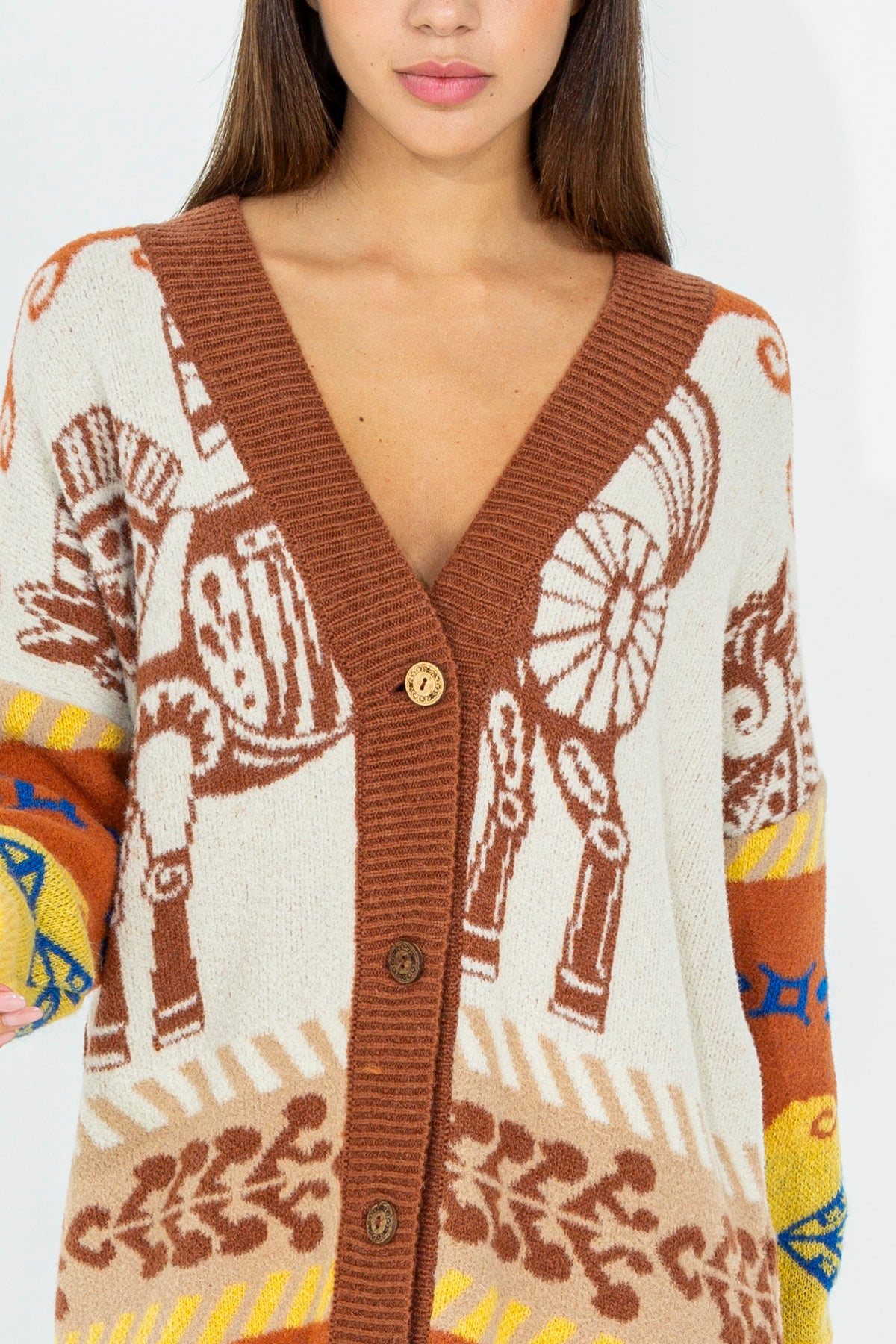 Cardigan over pattern cavalli