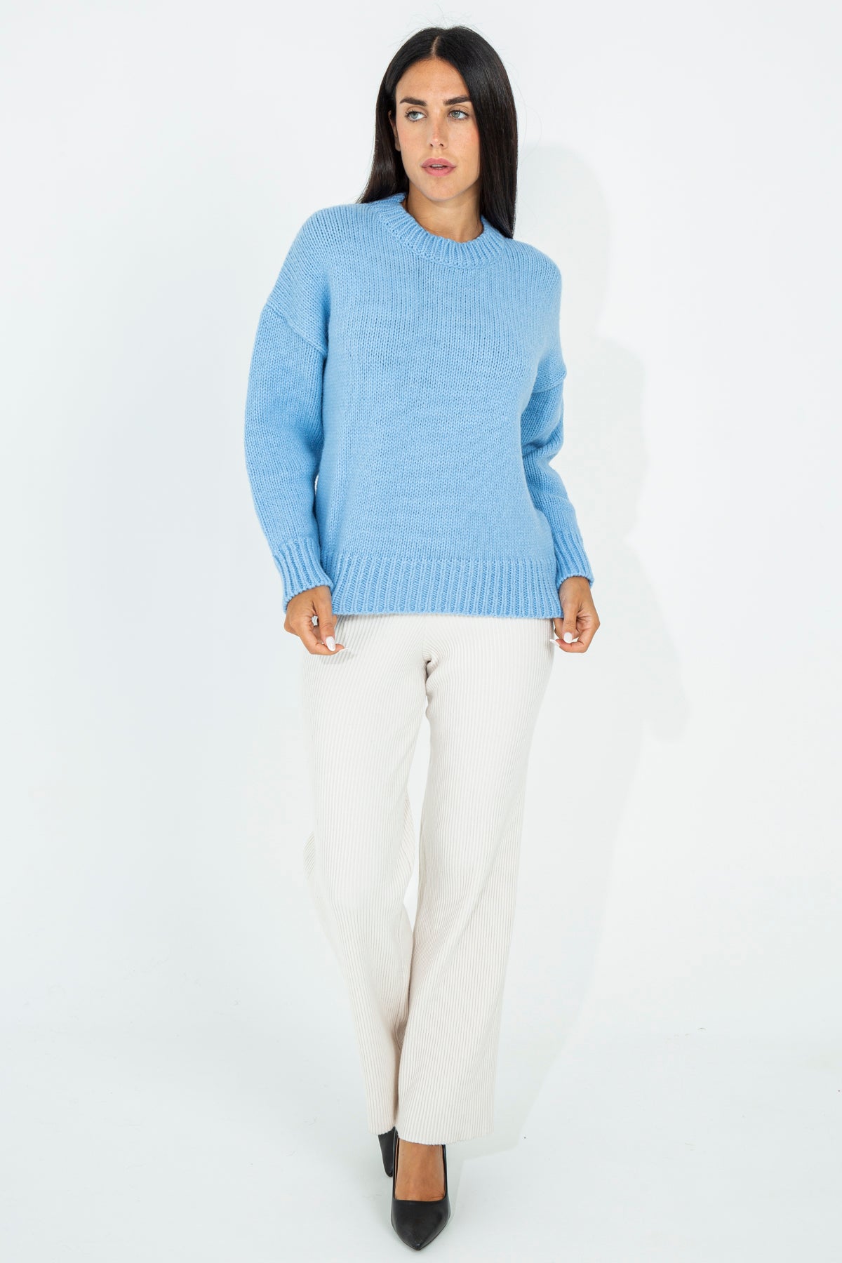 Pullover in misto lana