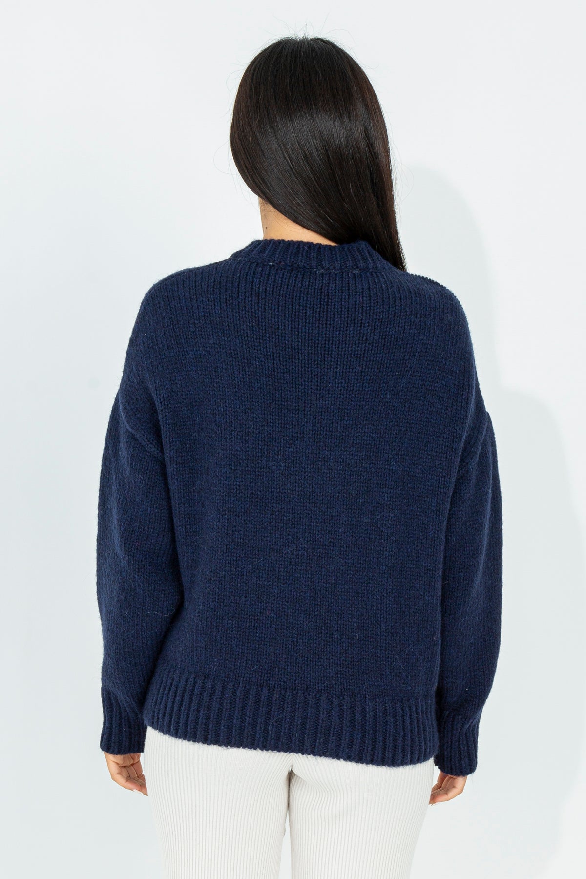 Pullover in misto lana