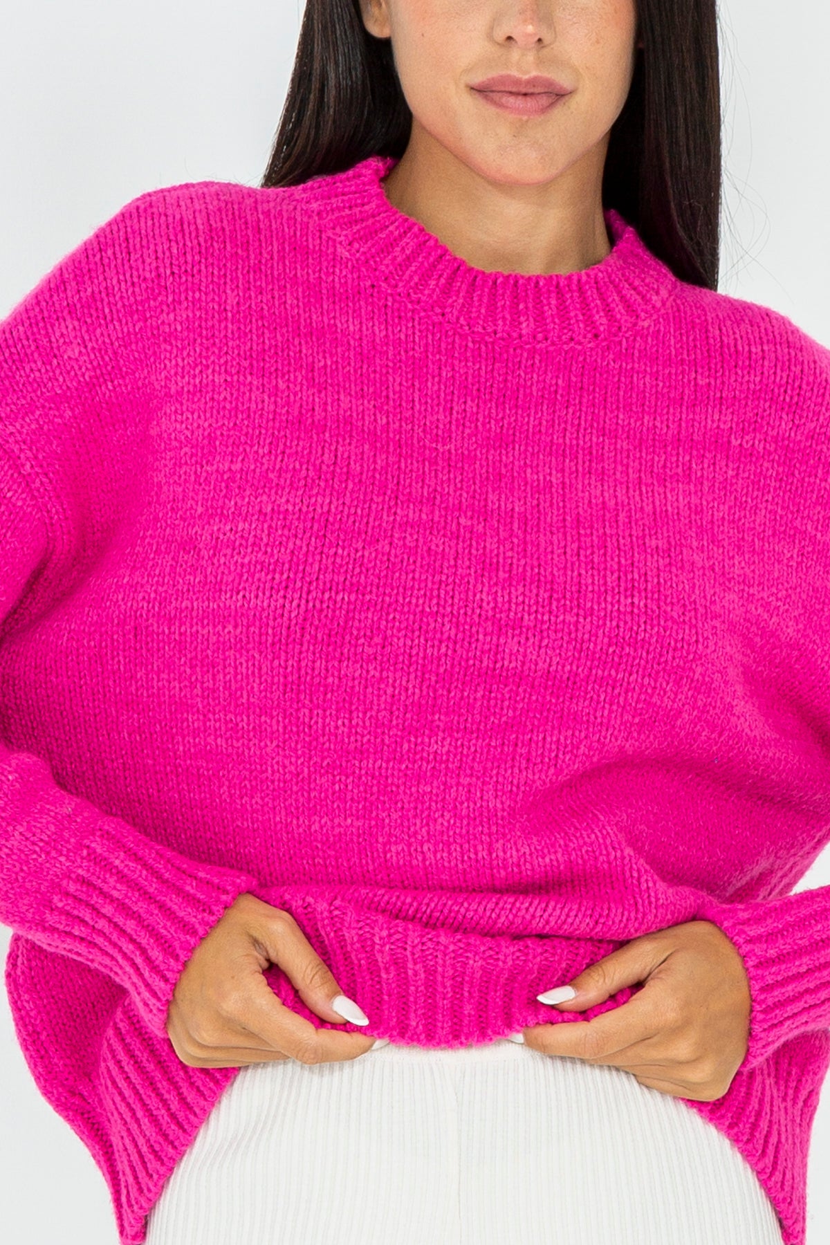 Pullover in misto lana