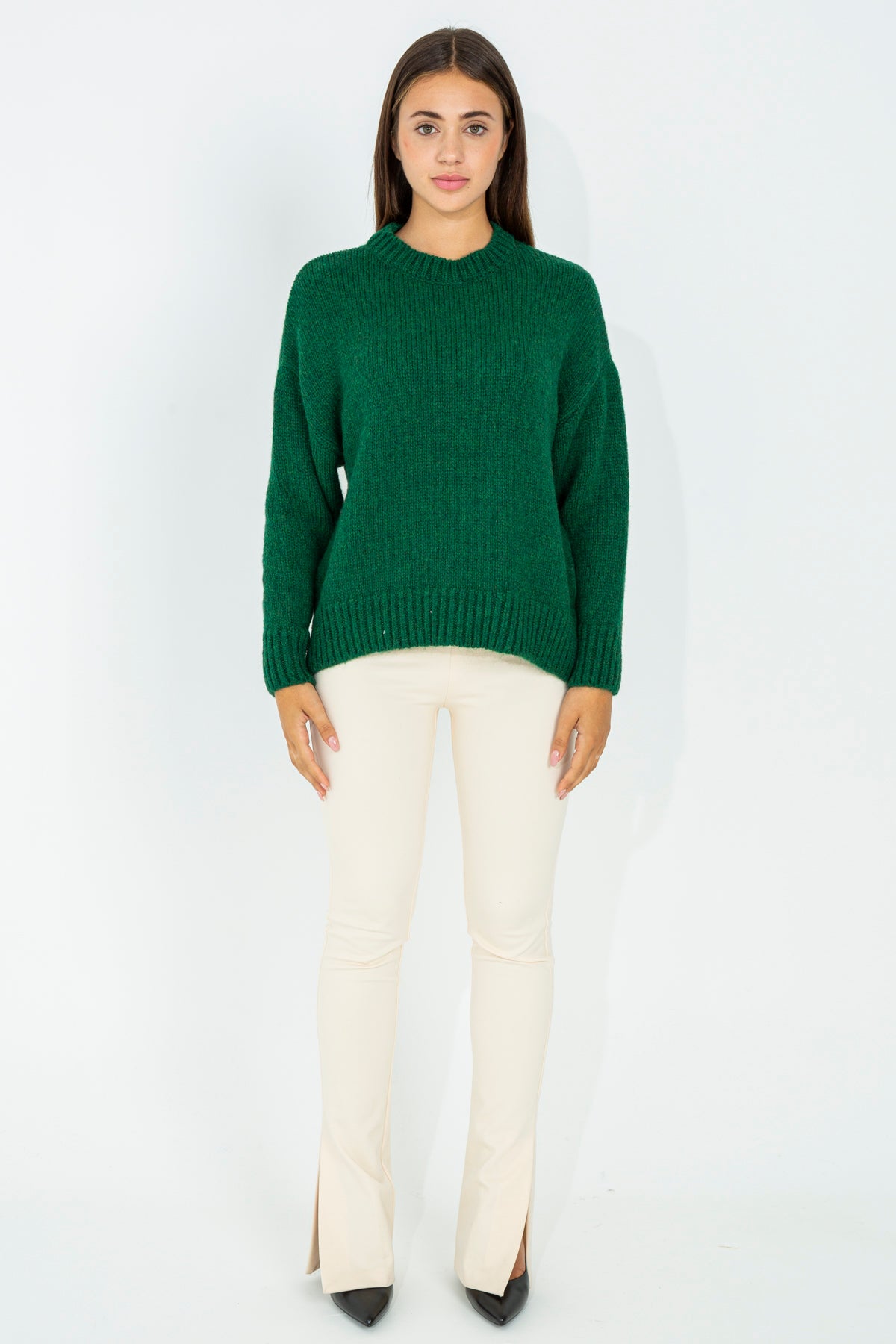 Pullover in misto lana