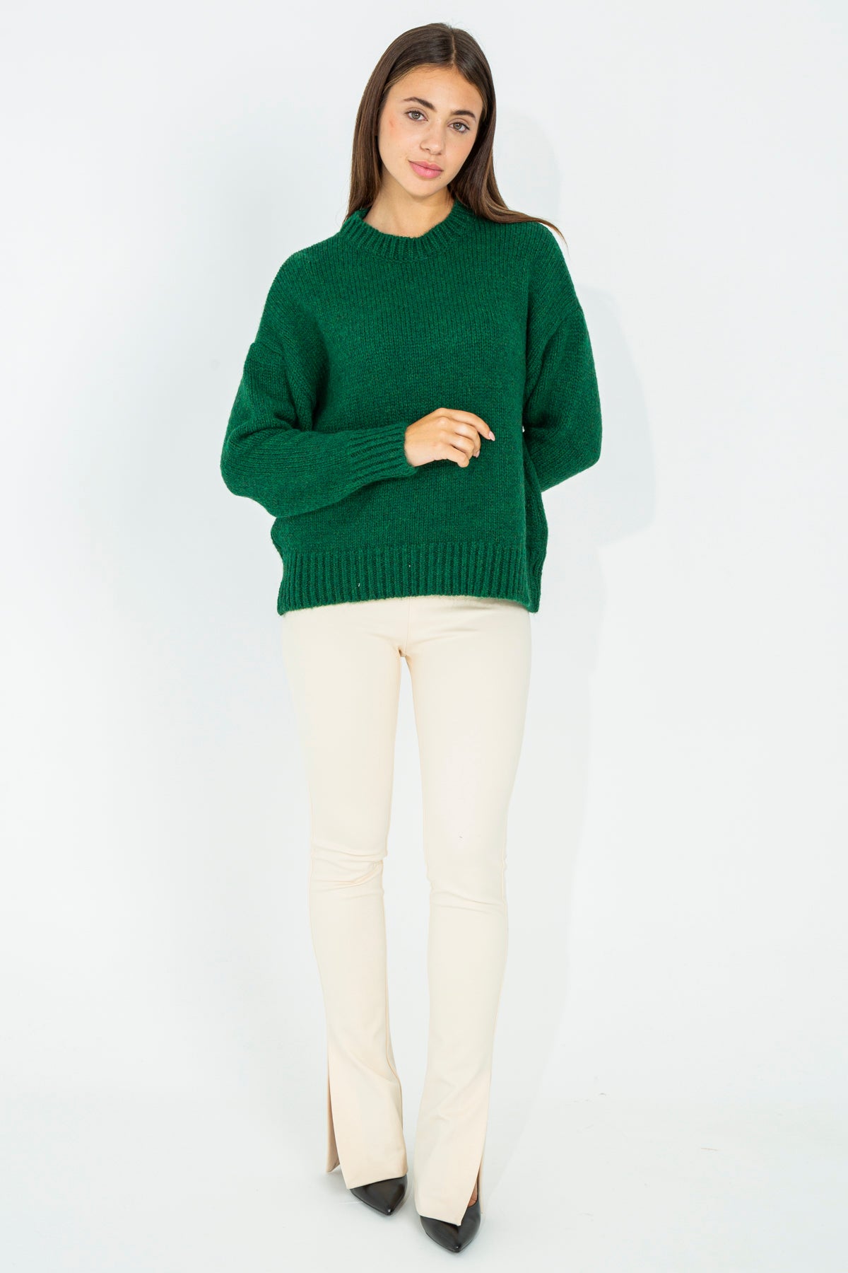 Pullover in misto lana