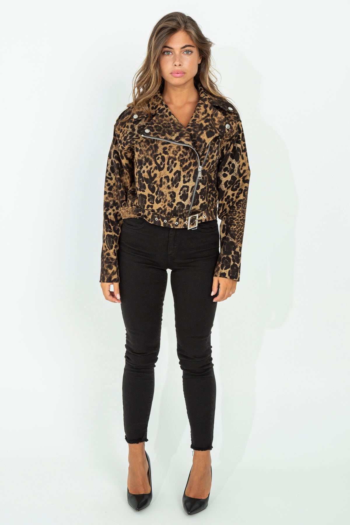 Chiodo crop animalier