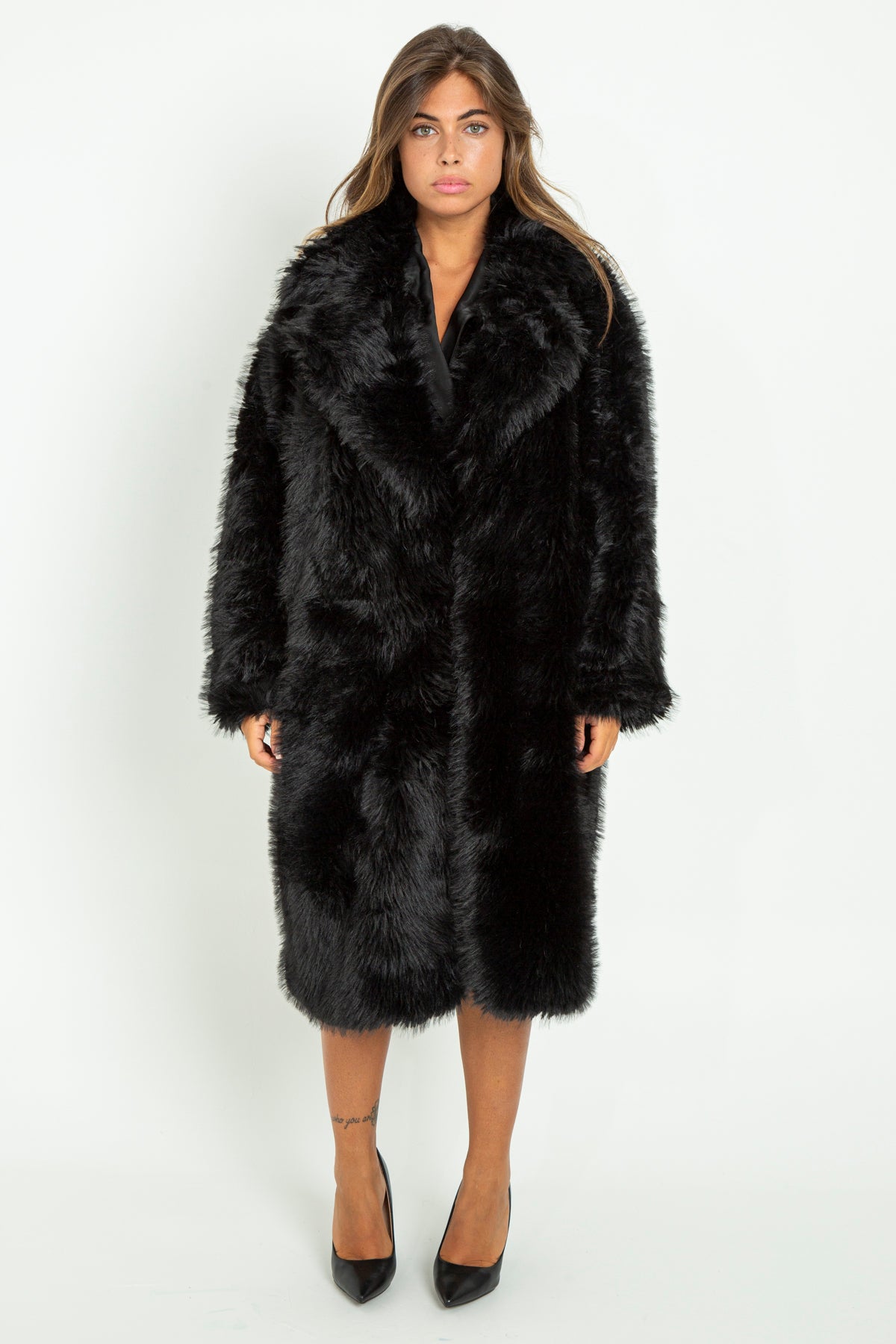 Pelliccia eco-fur lunga