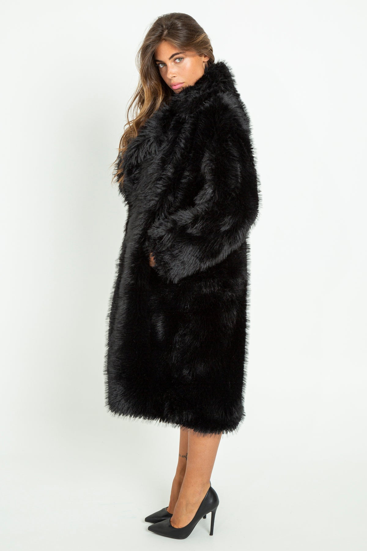 Pelliccia eco-fur lunga