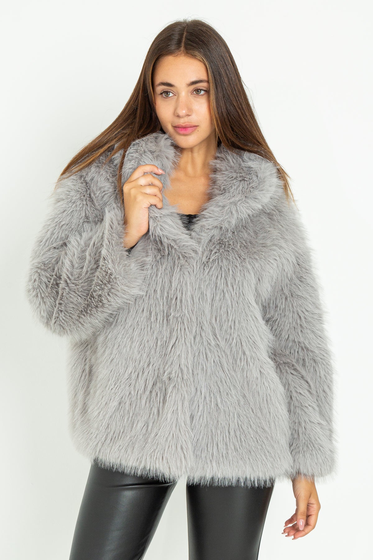 Pelliccia eco-fur over