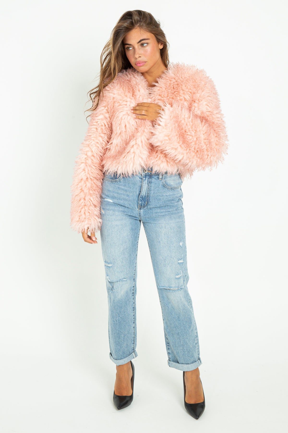 Pelliccia eco-fur corta