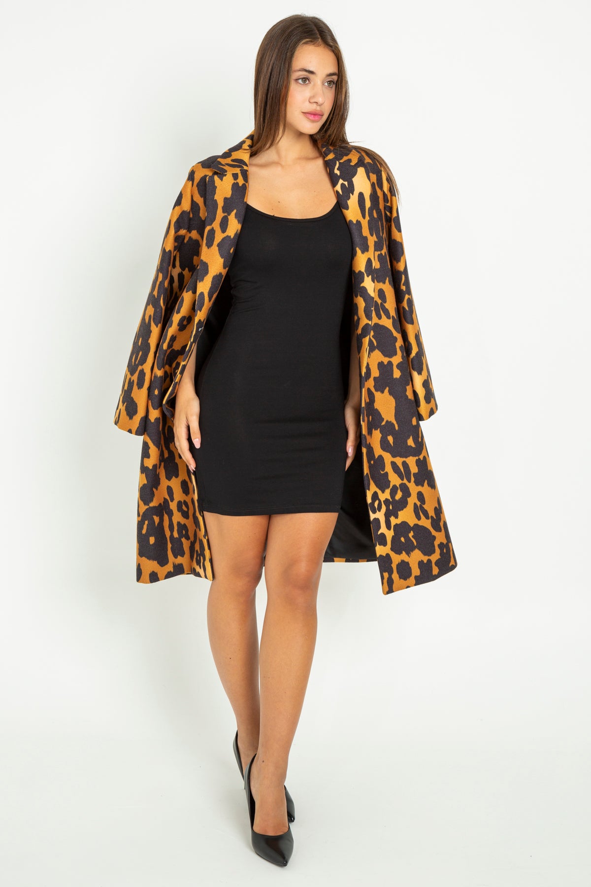 Cappotto lungo animalier