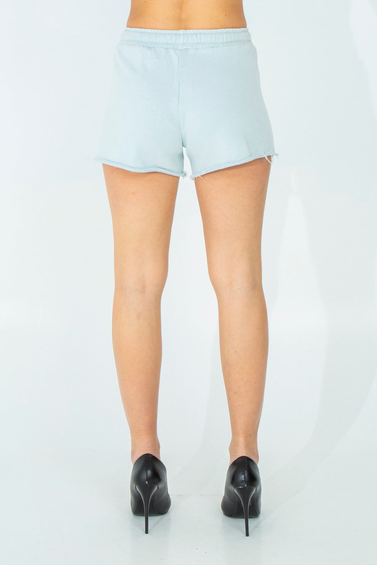 Basic shorts with raw cut bottom