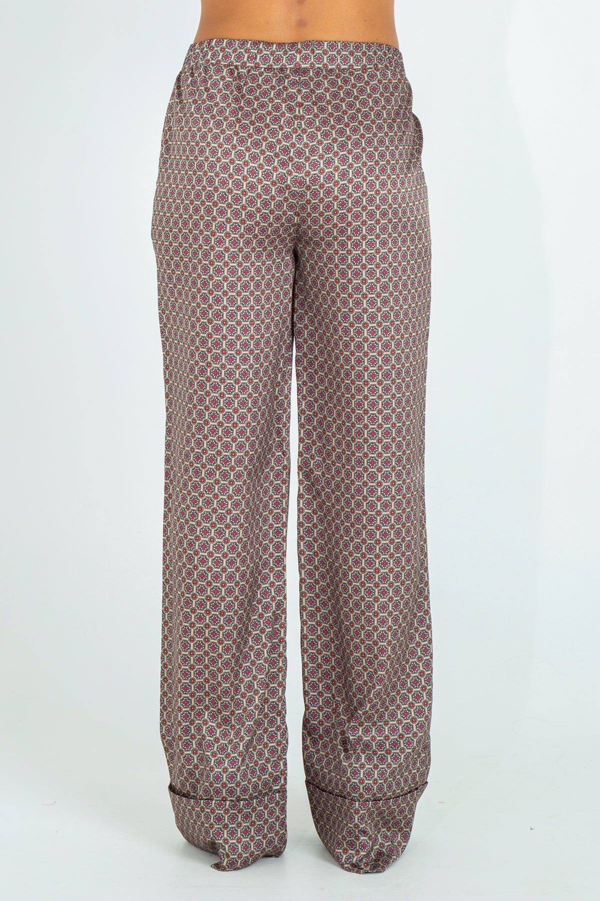 Pantalone in twill fluido