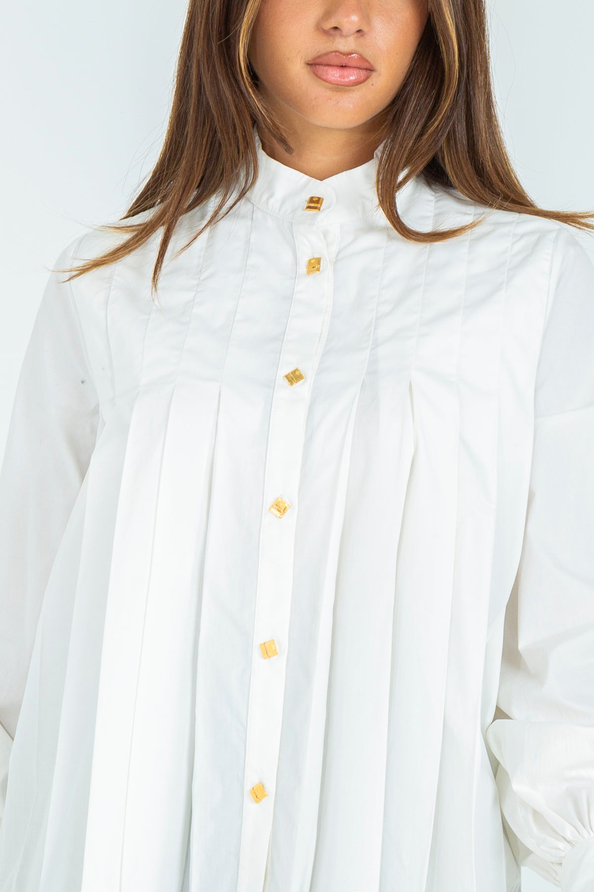 Camicia plissettata