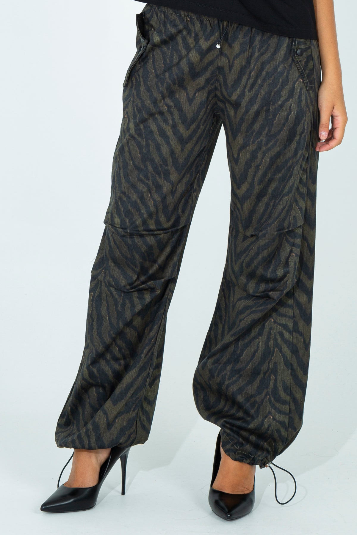 Pantalone baggy animalier